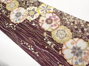 桜尽くし模様織出し袋帯